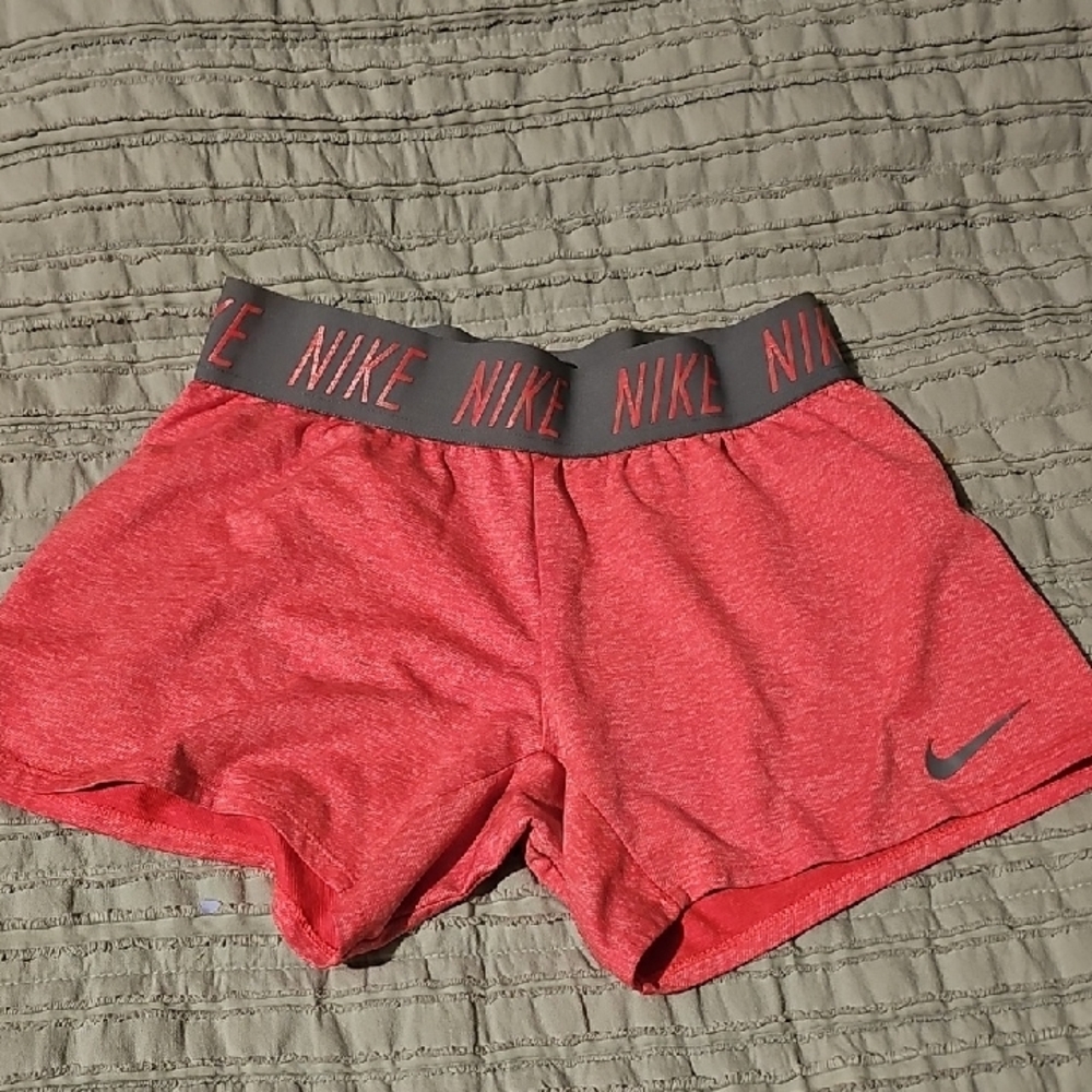 Nike Kids Red Heathered Shorts
